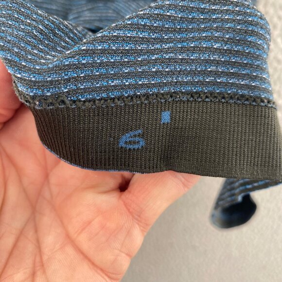 Lululemon Swiftly Tech Long Sleeve Crew Dark Maritime Black Lavender Blue Top 6 - Picture 6 of 9